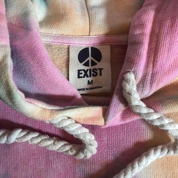 Exist Cropped Pullover Hoodie Tie-Dye - Picture 6 of 7